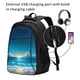 thumbnail image 2 of Fotbe Night Sky Beach Scene Mochila con Estampado y Puerto USB para Hombre y Mujer, Mochila Antirrobo, Mochila de Viaje, Mochila Escolar, Mochila Universitaria, 2 of 7