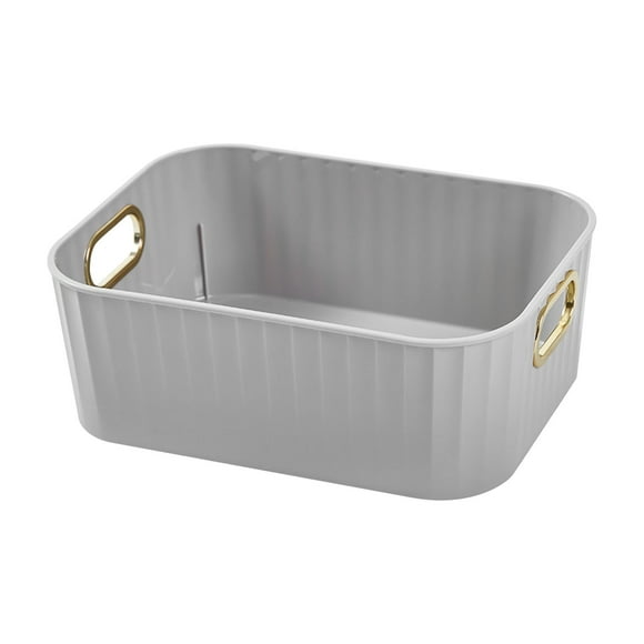 Tall Plastic Weave Storage Basket, Bin Organization for Countertops, Classroom, Tabletops & Book Shelves for Crafts, A