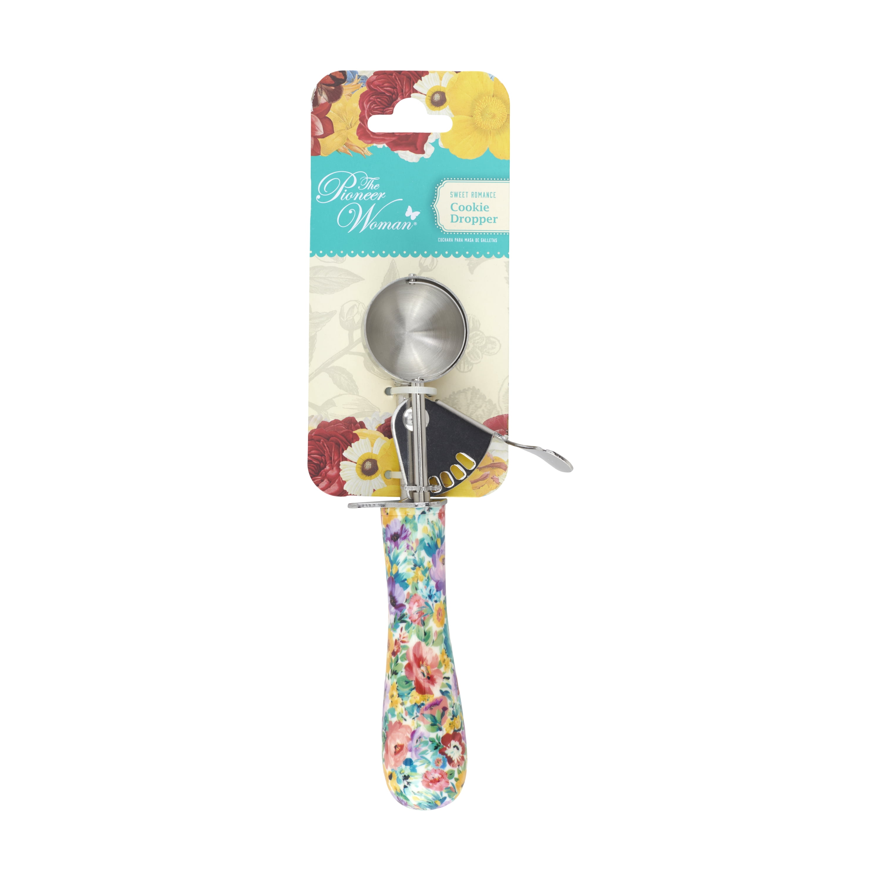The Pioneer Woman Stainless Steel Cookie Scoop and Dropper, Sweet