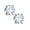 Apr-Created White Topaz, variant on S925 Sterling Silver Birthstone Earrings for Women 0.8Ct Alexandrite Hypoallergenic Stud June Birthday Jewelry Gifts for Women Girls Trendy
