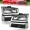 Black Housing, variant on MOSTPLUS Pair Chrome Headlights & Bumper Lamps LED DRL for 03-07 Chevy Silverado Avalanche