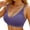 Purple, variant on Alun Wirefree Seamless Comfort Bra for Women Soft Support Everyday Wear Lightly Lined T-Shirt Bra Fashion Texture Design Breathable Fabric and Back Sport Bralettes Purple XL