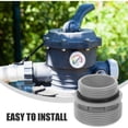thumbnail image 3 of Raindrops Grey Pool Filter Pump Adapter Compatible with Various Hose Connections for Pool Systems, 3 of 8
