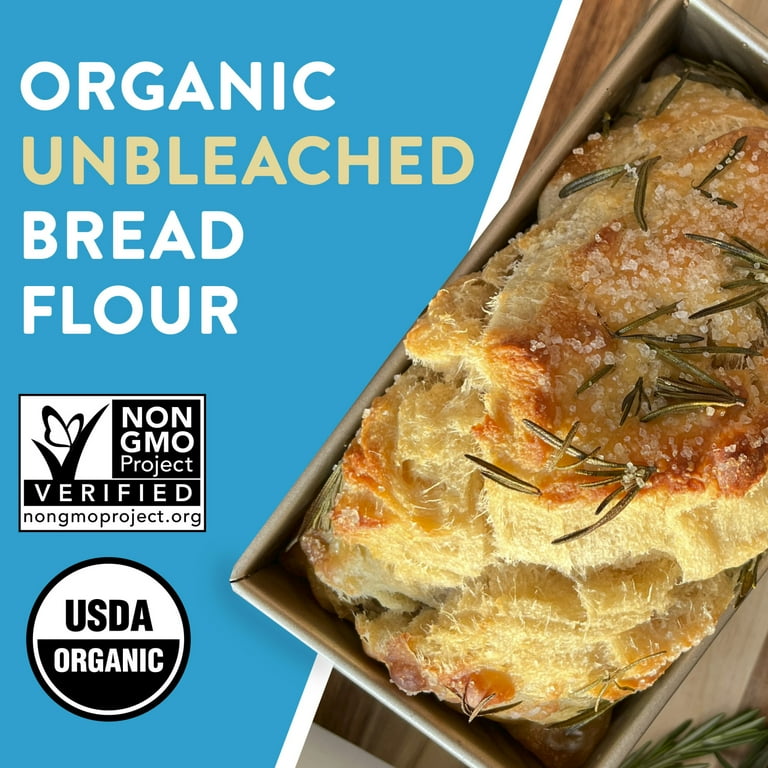 Arrowhead Mills Organic Unbleached Bread Flour, 5 lb Bag