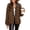 Leopard Print, variant on Zeagoo Womens Fleece Jacket Fuzzy Stand Collar Western Aztec Snap Button Down Jacket Outerwear with Pockets