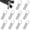 Silver, variant on Zipper Pull Tab Replacement Zinc Alloy Luggage Zipper Pull to Extend Backpack Zippers Length for Suitcase Handbag Jacket 10 Pcs