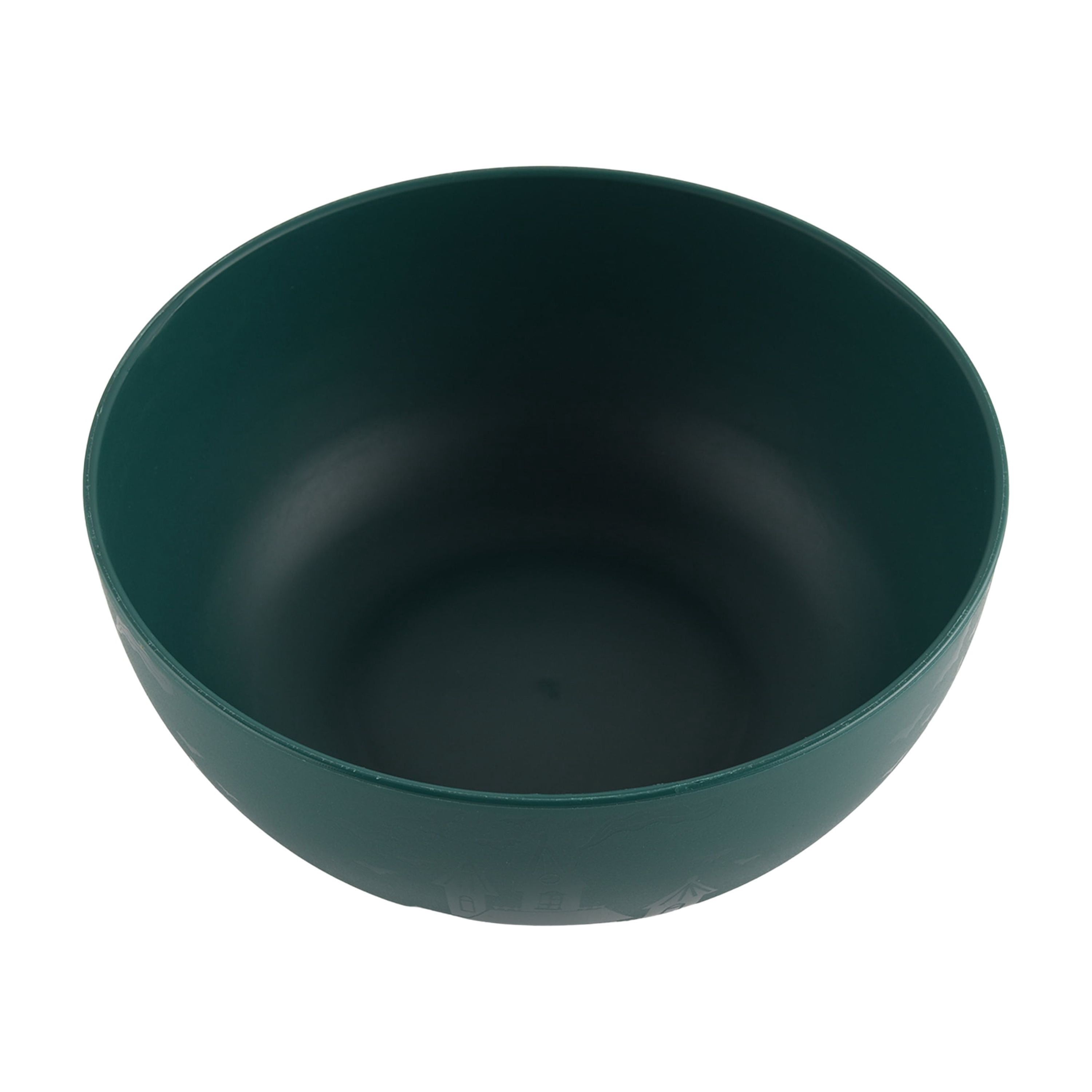 Mainstays 38 Ounce Round Plastic Etched Haunted House Bowl, Teal