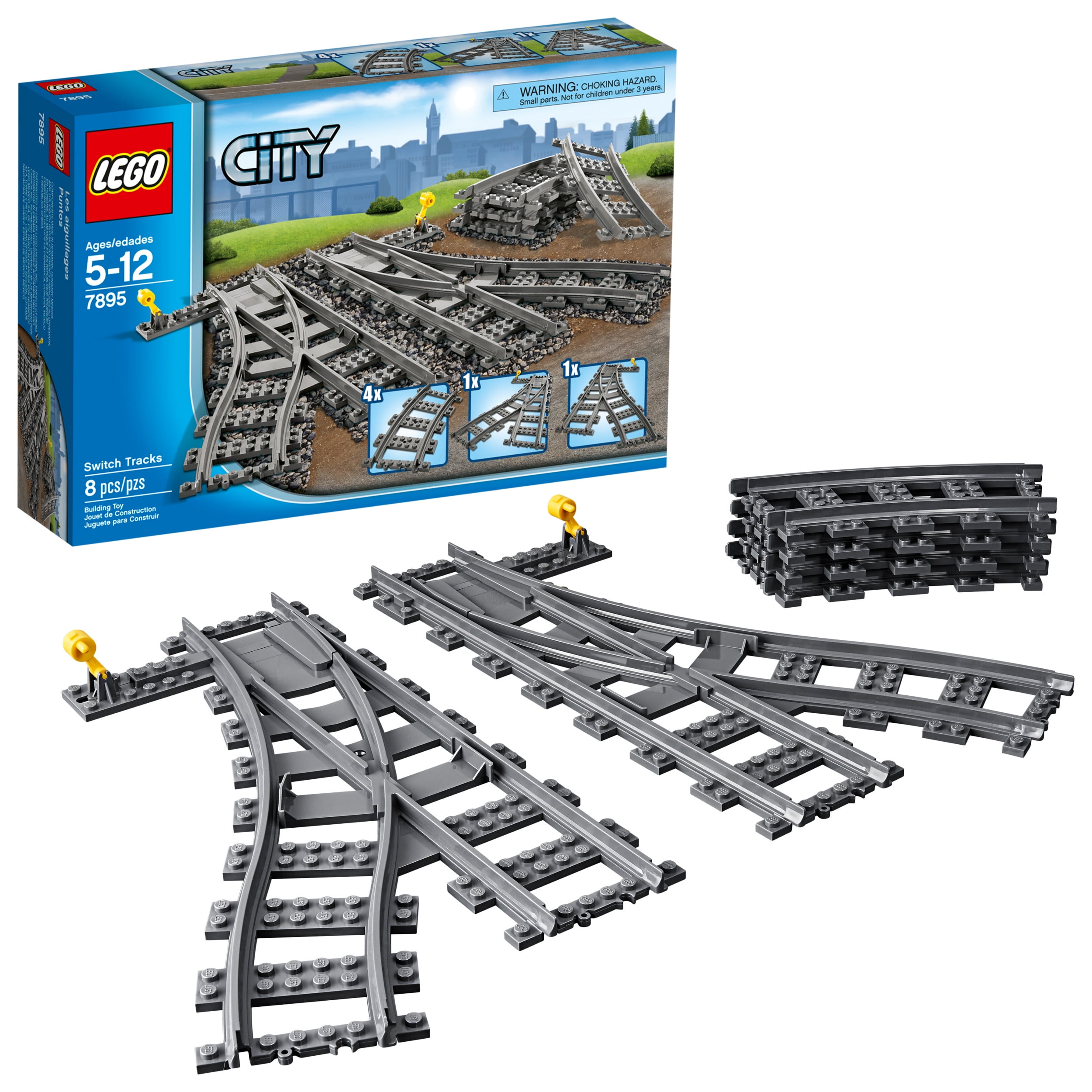 LEGO City Right Switch train track piece 60198 60197 60205 7499 60052 NEW 60051 