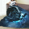 thumbnail image 6 of Bingfone Celestial Ram Night Sky Print Flannel Fleece Blanket Throw Blanket for Bed,Sofa,Couch,Travel,Camping(50"x40" ), 6 of 8
