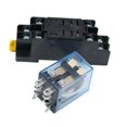 thumbnail image 3 of 10pc 4nj 14pin 4dpdt Electronic Mini Electro Relay 5a Bobina con Pyf14a Socket Base 24v, 3 of 4