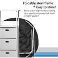 thumbnail image 5 of Mainstays Faux Fur Folding Saucer Chair, Black, for Tweens, Teens, and Adults, 5 of 9