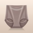 thumbnail image 1 of Ropa interior de cintura alta sin costuras líquidas para mujer, pantalones de seguridad transpirables con entrepierna antibacteriana de seda cálida modal que contrae el vientre y levanta la, 1 of 1