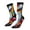 3 Black, variant on Abstract Jazz Instrumental Crew Socks for Men & Women, Breathable Casual Athletic Ankle Socks