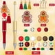 thumbnail image 2 of 12 Pcs Beadable Pens Plastic Ballpoint Pen, 2 of 5