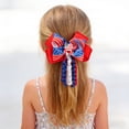 thumbnail image 2 of Wxirdiow Little Girls Hair Accessories Independence Day Bouncy 3D Bow Hair Accessory For Childrens Festivals Red Size,One Size, 2 of 6