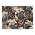 thumbnail image 5 of Orinice Pugs Tapestry Wall Hanging Unique Style Graphic Tapestries Home Decor for Living Room Bedroom Dorm Apartment Farmhouse 40x30inch, 5 of 6