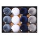 thumbnail image 4 of Adorno Navideño de Bola, Diseño Irresponsable, Ligero y Seguro, Ideal para Árboles y Coronas, Decoración Navideña Versátil, Bodas y Fiestas, Juego de 12 Piezas, 4 of 6