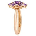 thumbnail image 3 of Everly Women's Amethyst and Topaz 10k Rose Gold Ring, 3 of 7