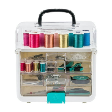 SINGER ProSeries™ Sew It Goes Sewing Supplies Kit & Craft Organizer with Sewing Storage Case, 356 Pieces