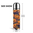 thumbnail image 2 of 17.5oz Vacuum Pot Thermos Cup Corrosion-Resistant Stainless Steel Without Odor And Stain Taste For Outdoor Sports Camping Hiking Cycling Jack-O'-Lantern Halloween Pattern, 2 of 5