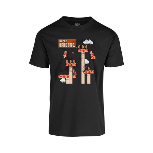 Playera Nintendo Fan Army Talla G Level 5 Negro