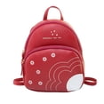 thumbnail image 1 of Mini Mochila Para Mujer, Moda Informal Con Estampado De Flores, Paquete De Cuero Pu, Bolsa De Teléfono De Color Sólido Para Acampar Al Aire Libre, Viajes, Compras Vogacara AP006181-04, 1 of 2