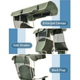 thumbnail image 3 of Homasy Outdoor Folding Camping Chair, Portable Retractable Canopy Swing Chair, 330 LBS Weight Capacity 50+ UPF Sunshade Chair, with Cup Holder & Storage Pocket, 3 of 8
