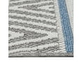 thumbnail image 4 of Hanumangarh Blue Geometric Polyp Area Rugs for Living Room Jacquard Textured Modern Rugs Soft Geometric Rug for Bedroom Washable Rug Non-Slip Bohemian Carpet Perfect for Dining Room Office Beige, 4 of 5