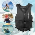 thumbnail image 6 of HUISZJ Fishing Surfing Drifting Safety Vest, Life Black Jacket Neoprene, Boating Drifting Buoyancy Safety Life Vest for Women Men (L), 6 of 9