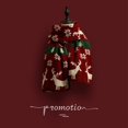 thumbnail image 2 of Versatile Christmas Knitted Wool Red Scarf Deer Elk Scarfs Printed Snowflake Warm Personality Couple Shawl, 2 of 4