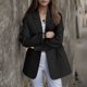 thumbnail image 4 of Gibobby Blazer de mujer Blazers casuales para mujer con frente abierto manga larga cuello de solapa chaqueta de trabajo y oficina(Negro,XL), 4 of 5