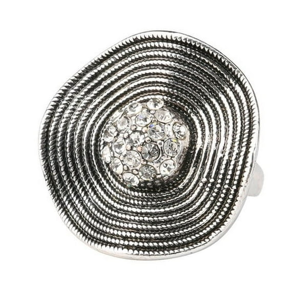 Skymirror Boho Vintage Women Shiny Rhinestone Wedding Party Cocktail Ring Jewelry Gift