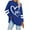 Blue, variant on Ltctricy Women's Plus Size Tunic Tops Long Sleeve Crew Neck Striped Heart Printed Oversized T Shirts Casual Loose Tee Blouses(Wine,X-Large)