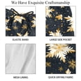 thumbnail image 4 of luoweisi Men's Beach Shorts Quick Dry Swim Trunks with Mesh Lining Christmas Snowflakes S, 4 of 5