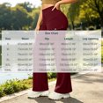 thumbnail image 3 of MMJ Plus Size Cargo Pants for Women Flare Leg High Waist Fleece Lined with Pockets Stretch Casual Trousers Full Length Comfortable Warm Outdoor Hiking Travel, 3 of 8