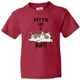 thumbnail image 3 of Inktastic Pittie Life is Ruff Spotted Pit Bull Youth T-Shirt, 3 of 5