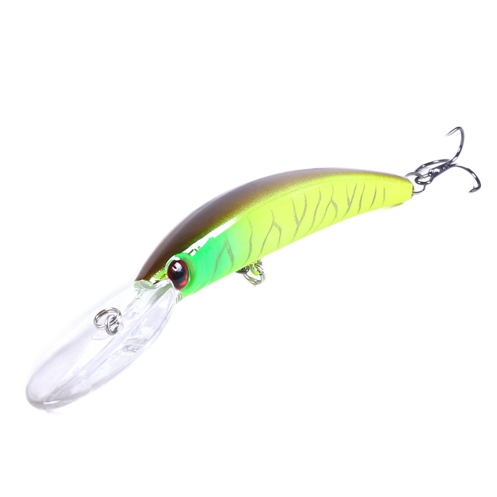 HENGJIA Fishing Lures Large Hard Bait Minnow VIB Lure with Treble Hook Life-Like Swimbait Fishing Bait Popper Crankbait Sinking Lure for Bass Trout Walleye Redfish