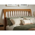 thumbnail image 5 of AFI Orleans Full Solid Wood Low Profile Sleigh Platform Bed, Light Toffee, 5 of 12