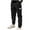 Black, variant on QQAMB Boys' Cargo Joggers Pants Kids Cotton Elastic Waist Water Resistant Youth Outdoor Hiking Pants,11 Years