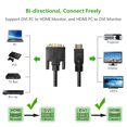 thumbnail image 4 of PrimeCables® 10ft HDMI to DVI-D Cabel,Dual Link 28AWG, Black, 4 of 4