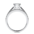 thumbnail image 2 of Bella Jewel Elegant 1.9 Ct Round Cut Eternity Ring - Lab-Created Simulated Diamond with Split Shank Design in 14K White Gold Plated - Perfect Engagement and Wedding Ring for Women - Gift for Her, 2 of 3