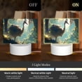 thumbnail image 3 of Kdxio Majestic Ostrich In Forest Rectangular Acrylic Night Light Acrylic Sleep Night Light Friend Gifts for Birthday Gifts for Women Teens Boys Girls, 3 of 9
