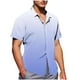 thumbnail image 1 of Mens Casual de Manga Corta Botón Abajo Camisas de Impresión Turndown Cuello Botón Camisa Poliéster, Moda de Verano Superior para Hombres Al Aire Libre, 1 of 6