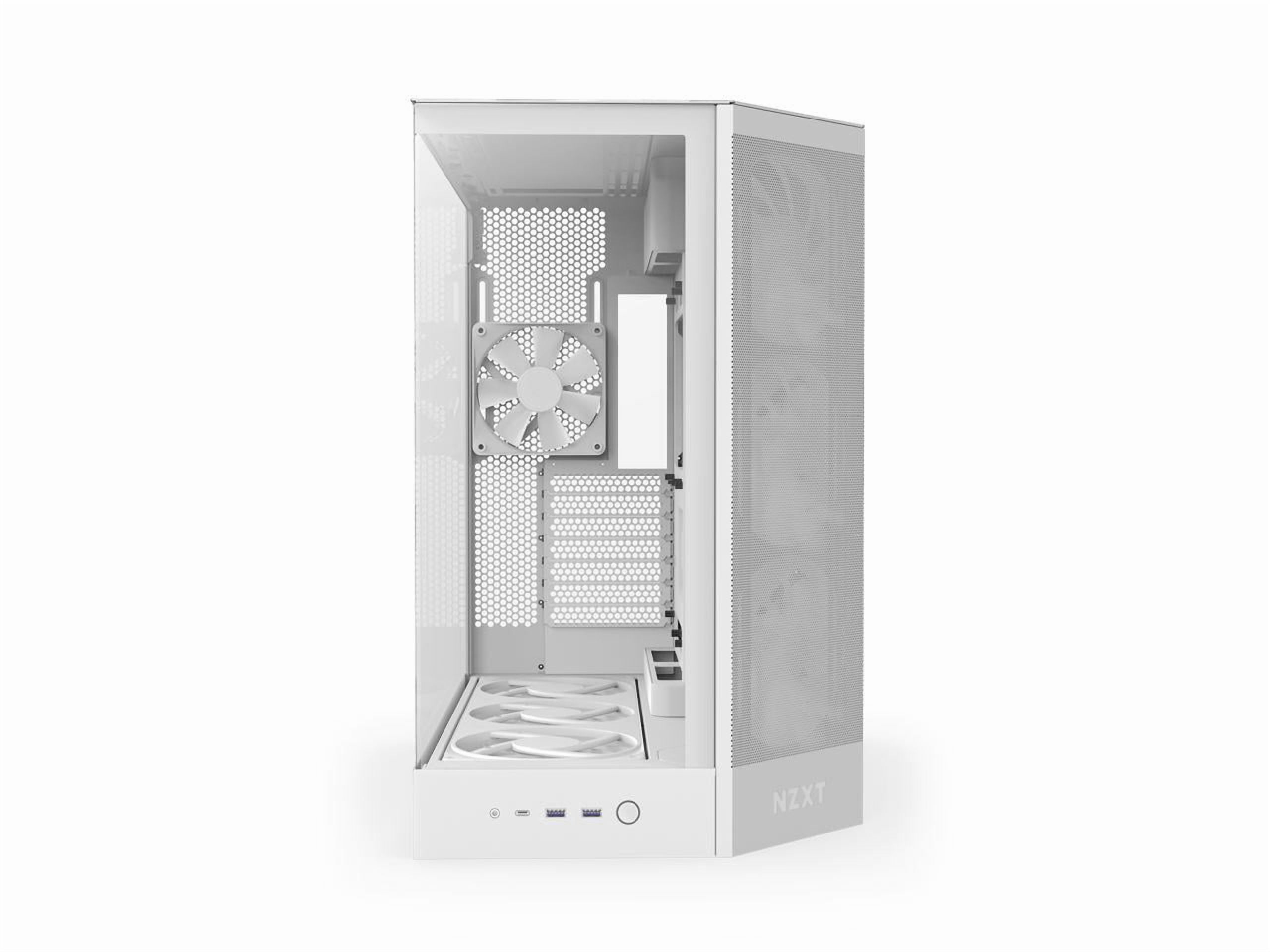 NZXT CCM-H92FW-P1 White SGCC / Tempered Glass Mid-Tower Case (Computer Cases - ATX Form)