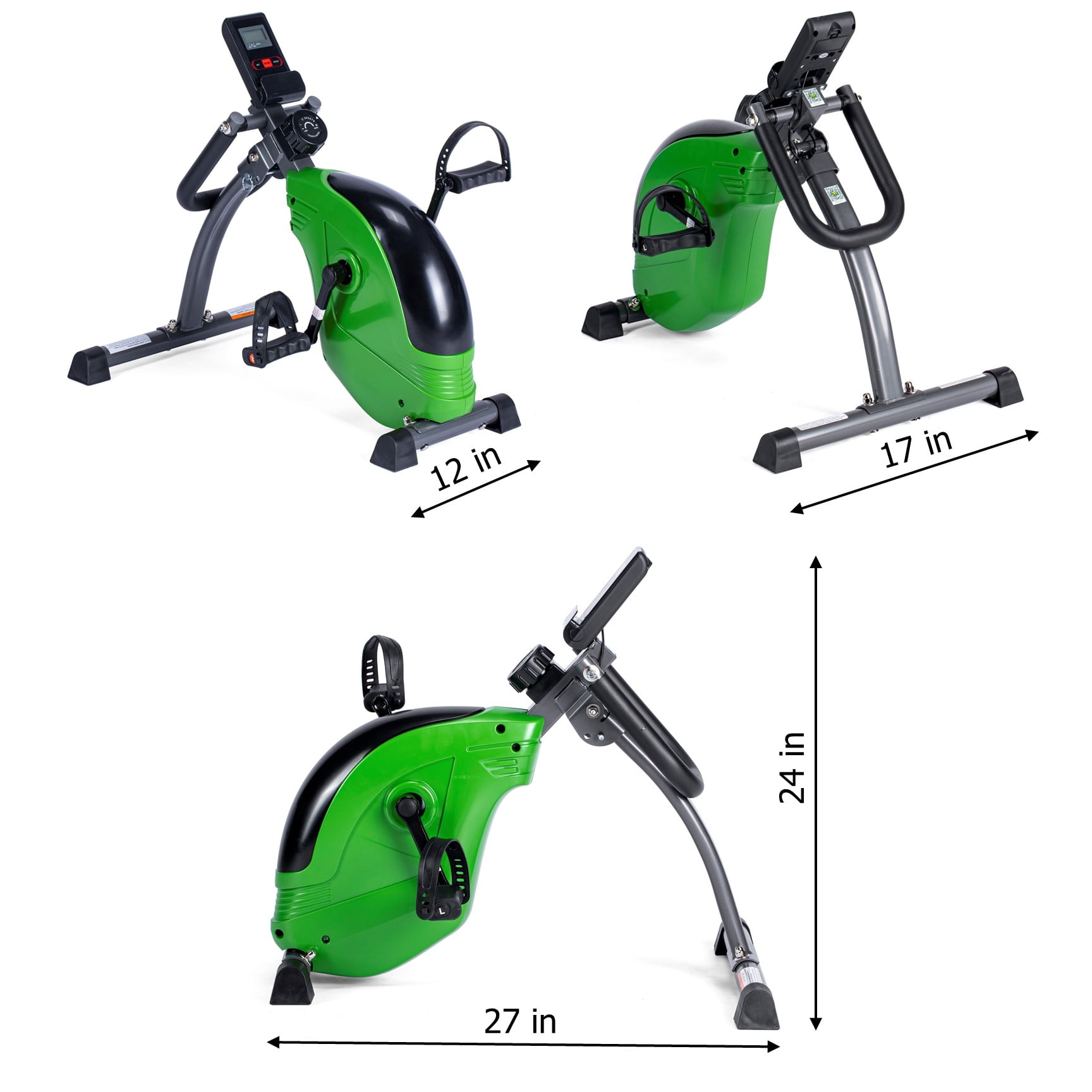 ShareVgo Smart Portable Mini Exercise Bike Bluetooth Folding Pedal Trainer for Legs and Arms - SPB1000