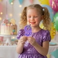 thumbnail image 3 of Birthday Number Candle, Glitter Purple Crown Design, 1 Piece,Suitable for Princess Birthday Party Cake Decoration, 3 of 5