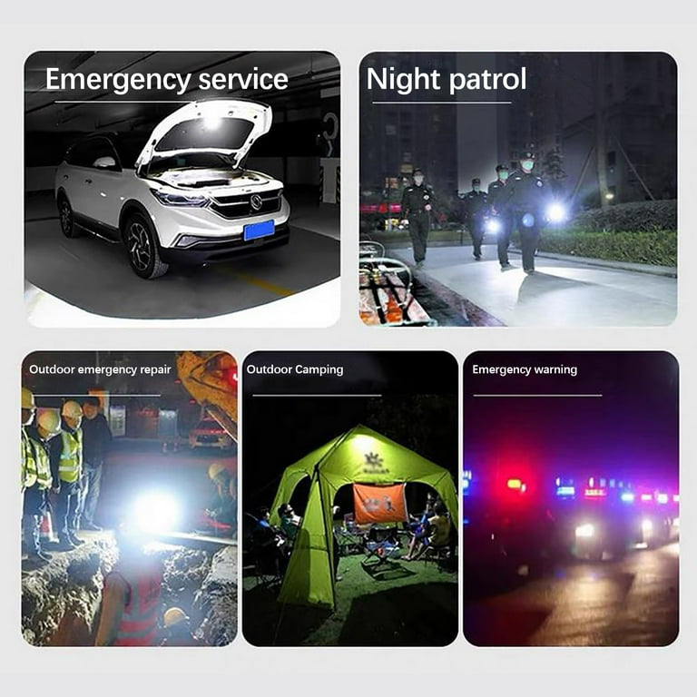 E-SHIDAI 1000 Lumen Solar/Rechargeable LED Flashlight - Emergency Spotlight With Power Bank Function 1 thumbnail image