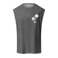 thumbnail image 1 of Summer Fashion Men's Vest Coconut Pattern Shoulder Design Minimalist Style Sleeveless Top, 1 of 6