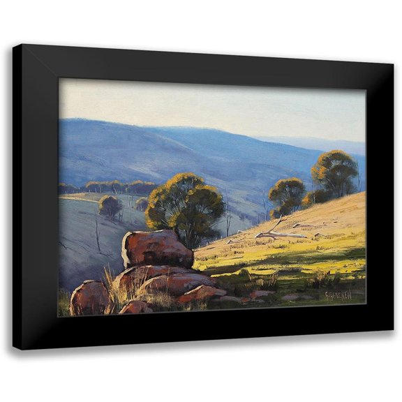 Gercken, Graham 14x12 Black Modern Framed Museum Art Print Titled - Granite Bolders Turon