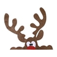 thumbnail image 1 of Bearachild Pegatinas instantáneas para puertas navideñas con espíritu navideño para iluminar la entrada, lindas pegatinas navideñas para Kits de decoración para fiestas Grandes astas de alce, 1 of 6